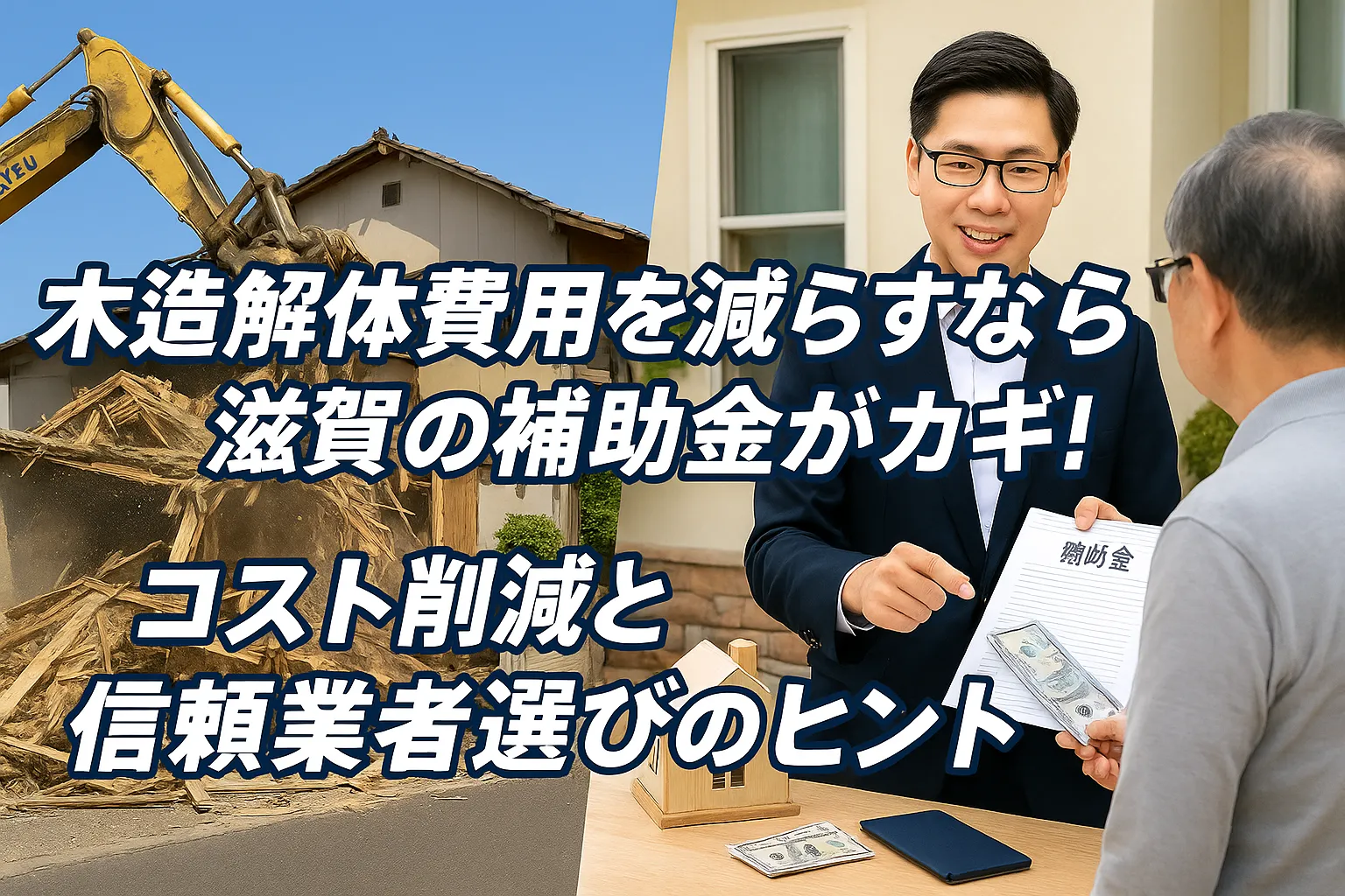 滋賀県で木造住宅を解体するための補助金情報と申請方法